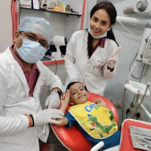 Pediatrics dentistry clients at Saumitras the dental axis3